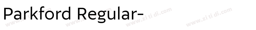Parkford Regular字体转换